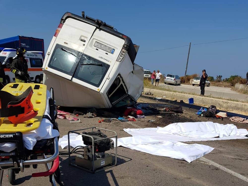 incidente stradale avvenuto sulla Statale 16, nei pressi di Lesina - Garganotv