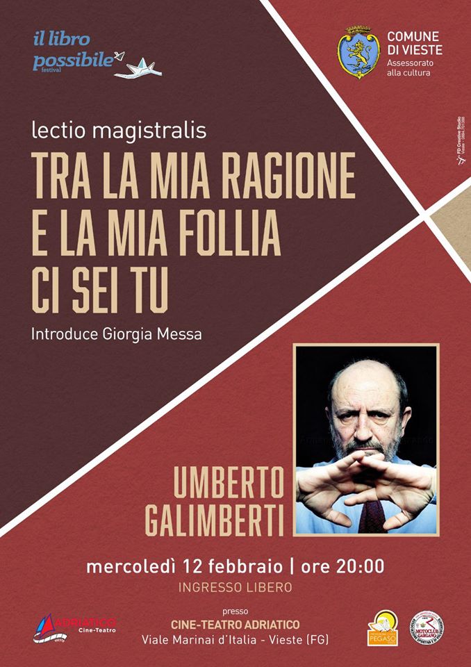 Umberto Galimberti a Vieste con Il Libro Possibile parla di amore e follia  - Garganotv