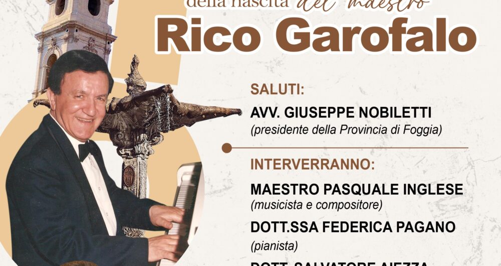 Una serata per lindimenticabile maestro Rico Garofalo nel centenario della nascita Ultimo aggiornamento Apr 25, 2024